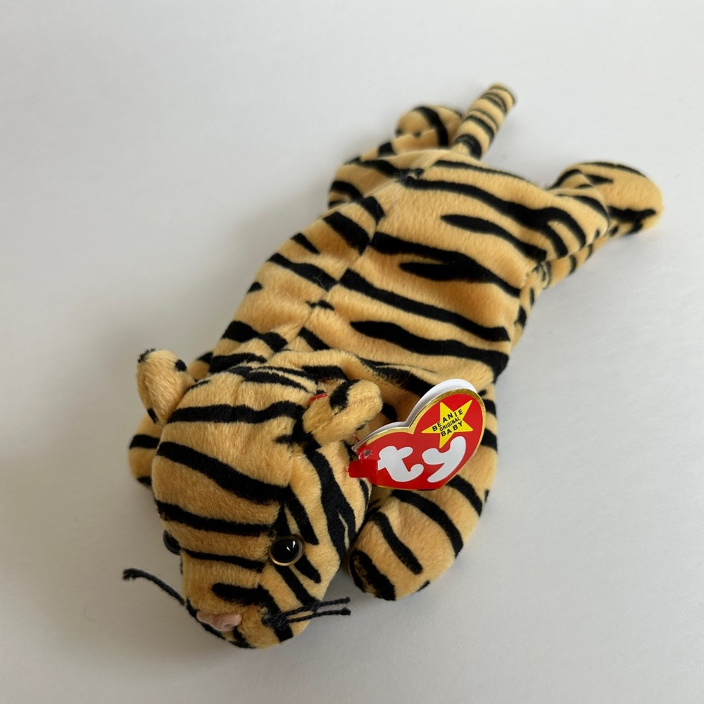 4/$25 - STRIPES‎ Beanie Babies Toy Tiger Vintage 1995